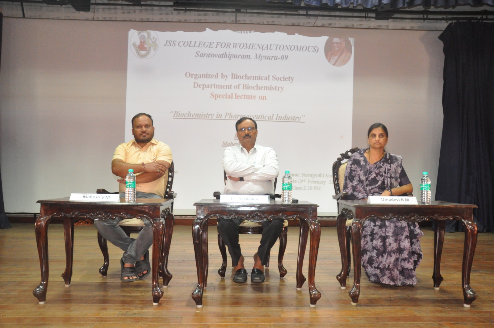 JSSCW Bio Chemistry Department, Saraswathipuram, Mysuru